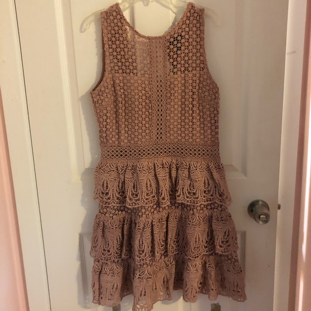 baby pink aqua mini sleeveless dress